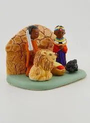 Kerststal van de Wereld - Kerst Masaï