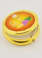 Hostie-doosje Oranje - Kelk Bloed en Lichaam van Jezus