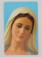 Set van 10 Gebedskaarten - Verheug u, Maria (in het Frans)