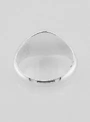 Zegelring Kruis Jezus Echt Zilver - Maat 58