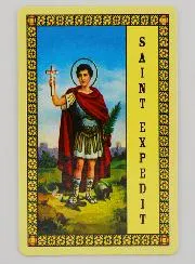 Set van 10 Gebedskaarten - Heilige Expeditus