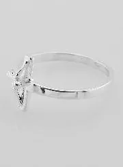 Ring Kruis Jezus 925 Sterling Zilver - Maat 62