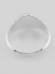 Zegel Ring Kruis Echt Zilver - Maat 62