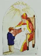 Kaart Vormsel Jongen - Heilige Geest en Bisschop