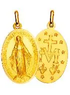 Wonderdadige Medaille Echt Goud 9 Karaat - 19 mm
