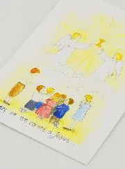 Communie Kaart - Jezus, kom in ons Hart