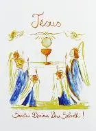 Prent Communie - Jezus Eucharistie