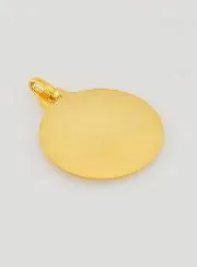 Gouden Doop Hanger Heilige Maagd Maria met Kind Jezus