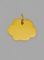 Hanger Bescherm Engel op Wolk Goud 375/000