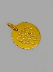Hanger Beschermengeltje Jongen Goud 375/000