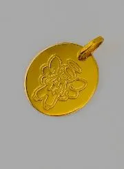 Hanger Beschermengeltje Jongen Goud 375/000