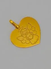 Hanger Beschermengeltje Hart Meisje Goud