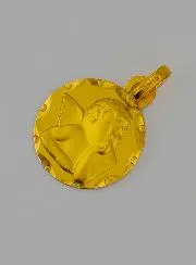 Medaillon Engel Rafael 375 Goud