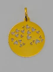 Hanger Levens-Boom met Rood Hart van Goud