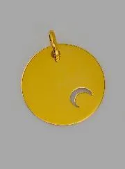 Gouden Medaille Maagd Maria Opengewerkt