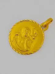 Hanger Heilige Christoffel Geel Goud