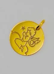 Hanger Beschermengel Biddend Goud 375/1000