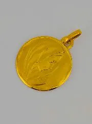 Hanger Maria met Sluier Rechts Profiel Goud