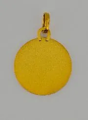 Gouden Hanger voor Doop - Maria met Sluier Rechts Profiel