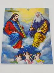 Kaart Vormsel - De Heilige Drievuldigheid of Triniteit met Engelen
