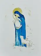 Doop Prent - Heilige Maria met Kind