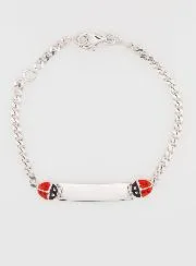 Dooparmbandje Baby Sterling Zilver - 2 Lieveheersbeestjes