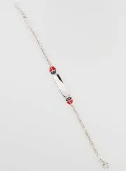 Dooparmbandje Baby Sterling Zilver - 2 Lieveheersbeestjes