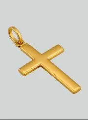 Hanger Kruis Jezus Christus Klassiek Geel Goud