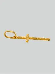 Hanger Kruis Bewerkt Geelgoud