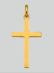 Hanger Kruis met Jezus Christus Geel Goud