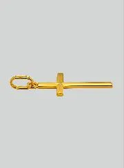Hanger Kruis Gewelfd Geel Goud
