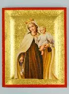 Byzantijnse Icoon Onze-Lieve-Vrouw van de Overwinning - Handgemaakt - 13 cm