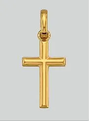 Hanger Kruisje Geel Goud 9 Karaat