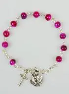 Armband Rozenkrans Tientje Parelmoer Roze