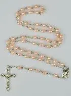Rozenkrans Lourdes Roze Parel