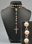 Rozenkrans Ketting Modieus Trendy Roze Parels