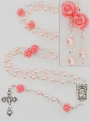 Rozenkrans Collier Modieus Parelmoer Roze