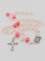 Rozenkrans Collier Modieus Parelmoer Roze