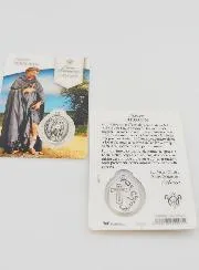 Gebedskaart Heilige Peregrinus met Medaille