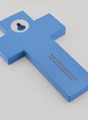 Kruis Kind Paradijs op Aarde - Blauw