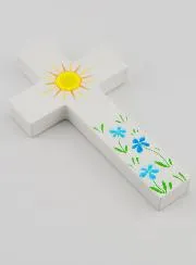 Kruis Hout - Zon en Bloemen