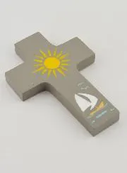 Kruisje Kind van Hout - Jezus Mijn Gids