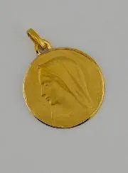 Kettinghanger Maria met Sluier Goud