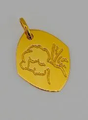 Religieuze Hanger Goud Bescherm Engel