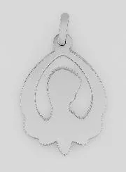 Hanger Maagd Maria met Sluier Filigrane 925 Zilver