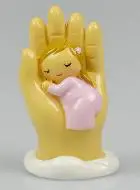 Beeld God's Hand Beschermt - Meisje