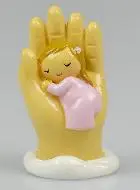 Beeld God's Hand Beschermt - Meisje