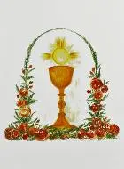 Communie Kaartje - Jezus Christus Eucharistie