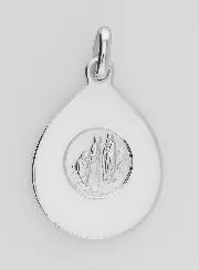 Medaille Maagd Maria Biddend - Zilver 925