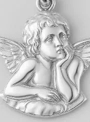 Hanger Bescherm Engel - Zilver 925